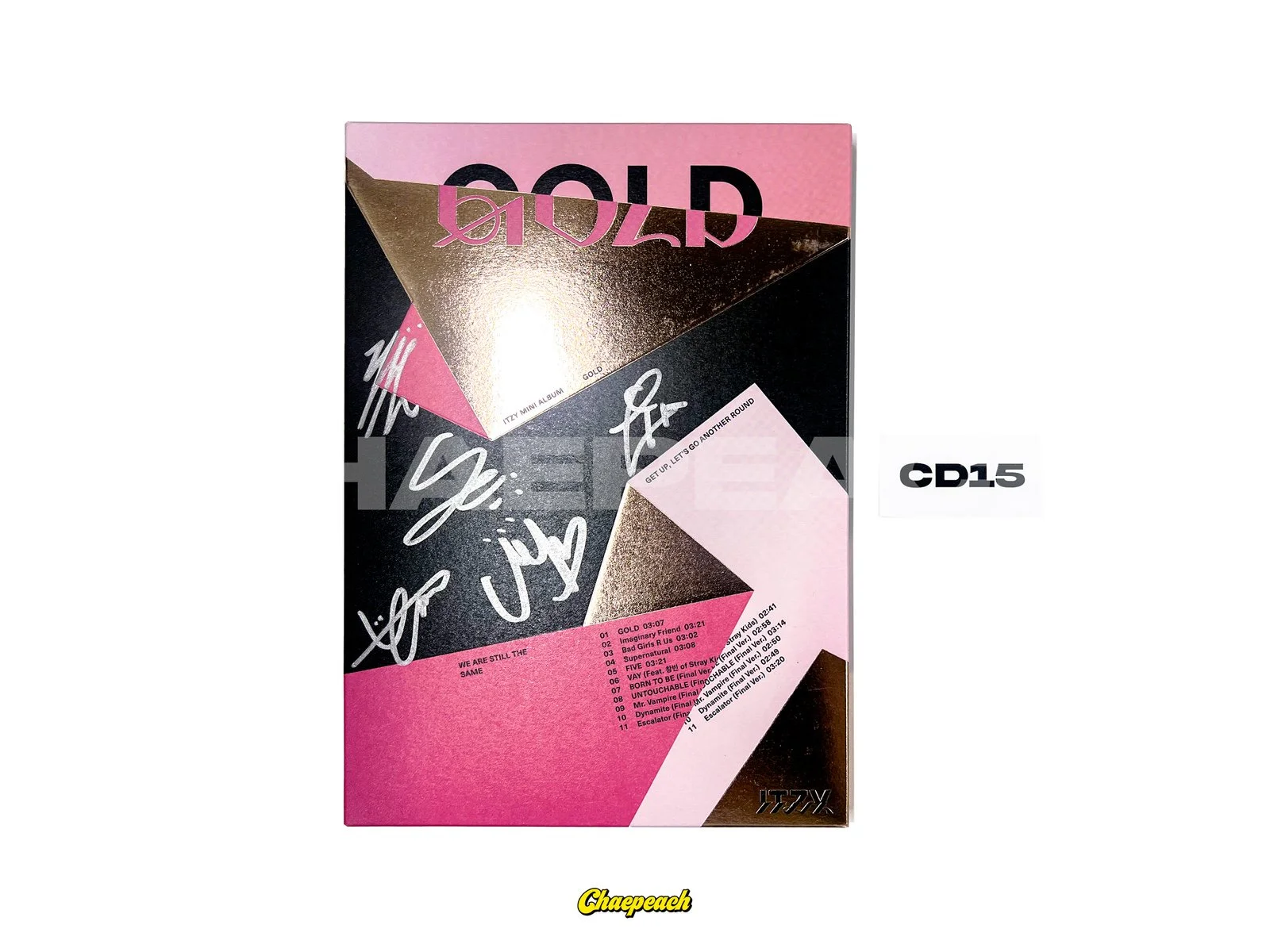 itzy GOLD アルバム 直筆サイン ITZY Mini ALBUM GOLD Signed Autographed Promo yeji ria